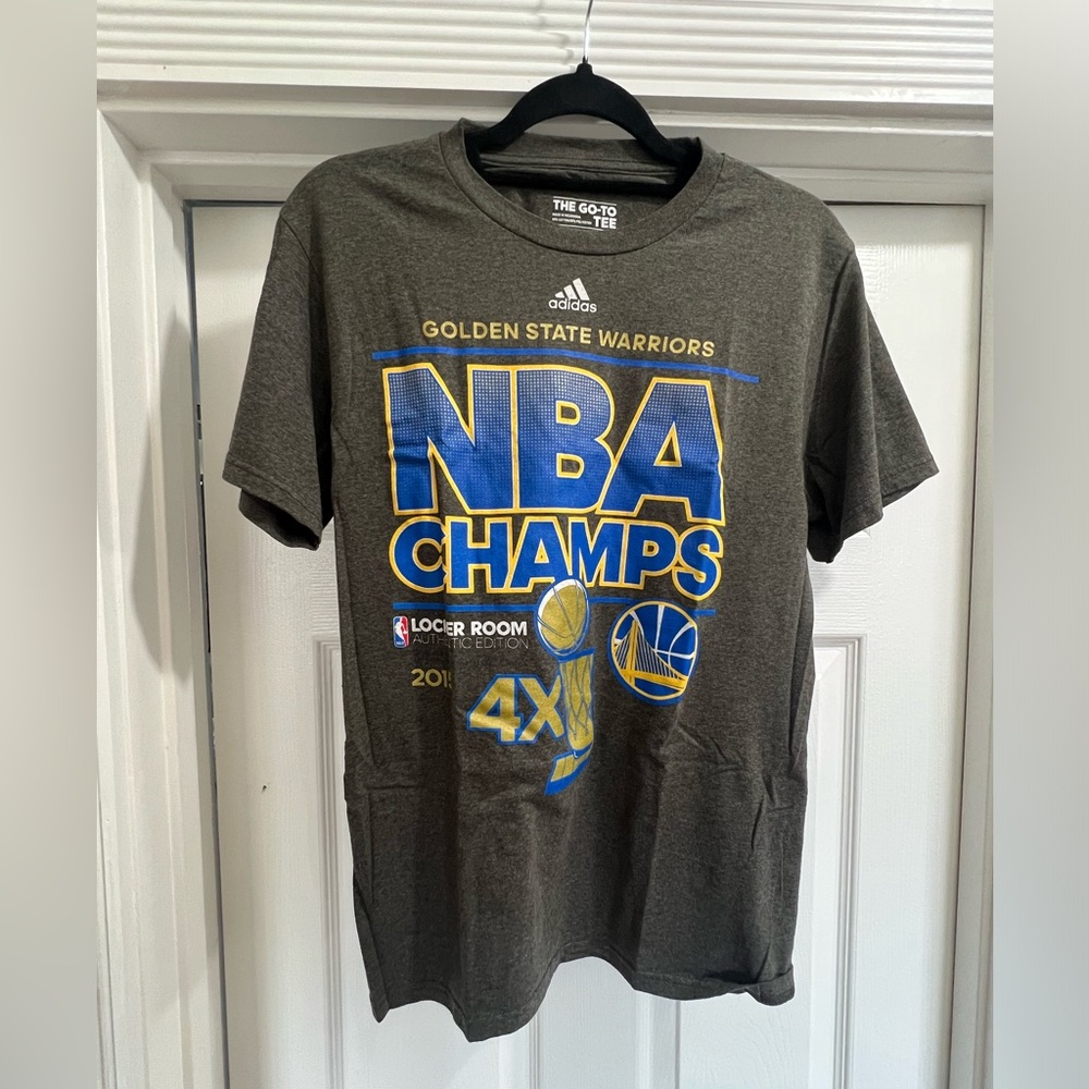 2015 golden state warriors nba champ’s authentic locker room shirt.